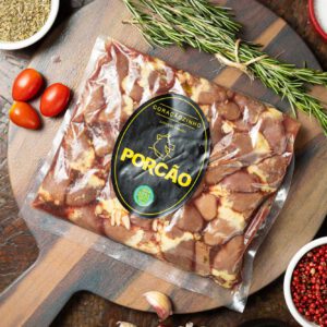 B2B - Coraçãozinho Marinado Porcão 1 kg - Caixa com 15