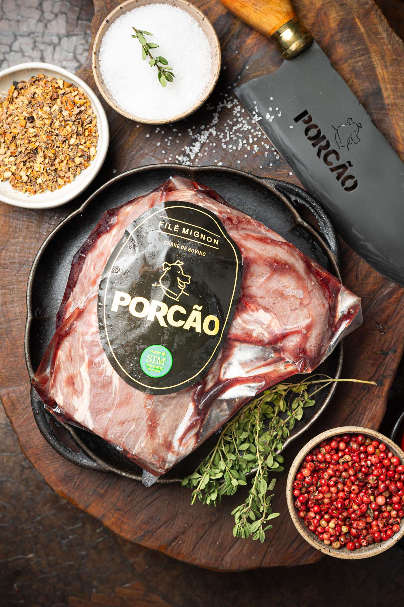 B2B - Filé Mignon Angus Porcão (sem cordão) 1 kg - Caixa com 15