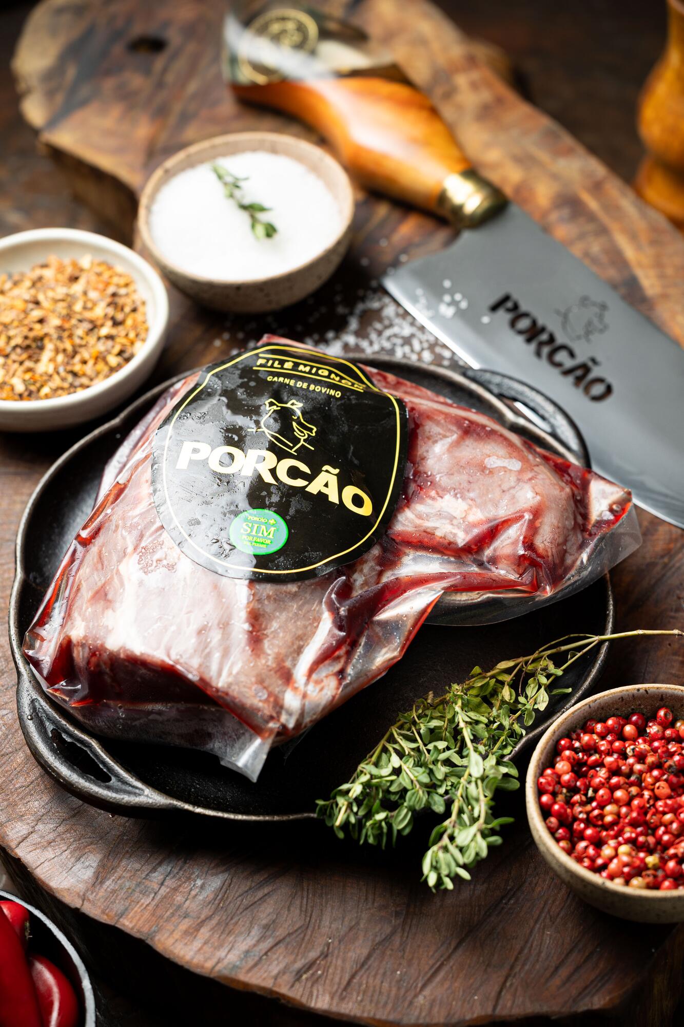 B2B - Filé Mignon Angus Porcão (sem cordão) 1 kg - Caixa com 15 - Imagem 2
