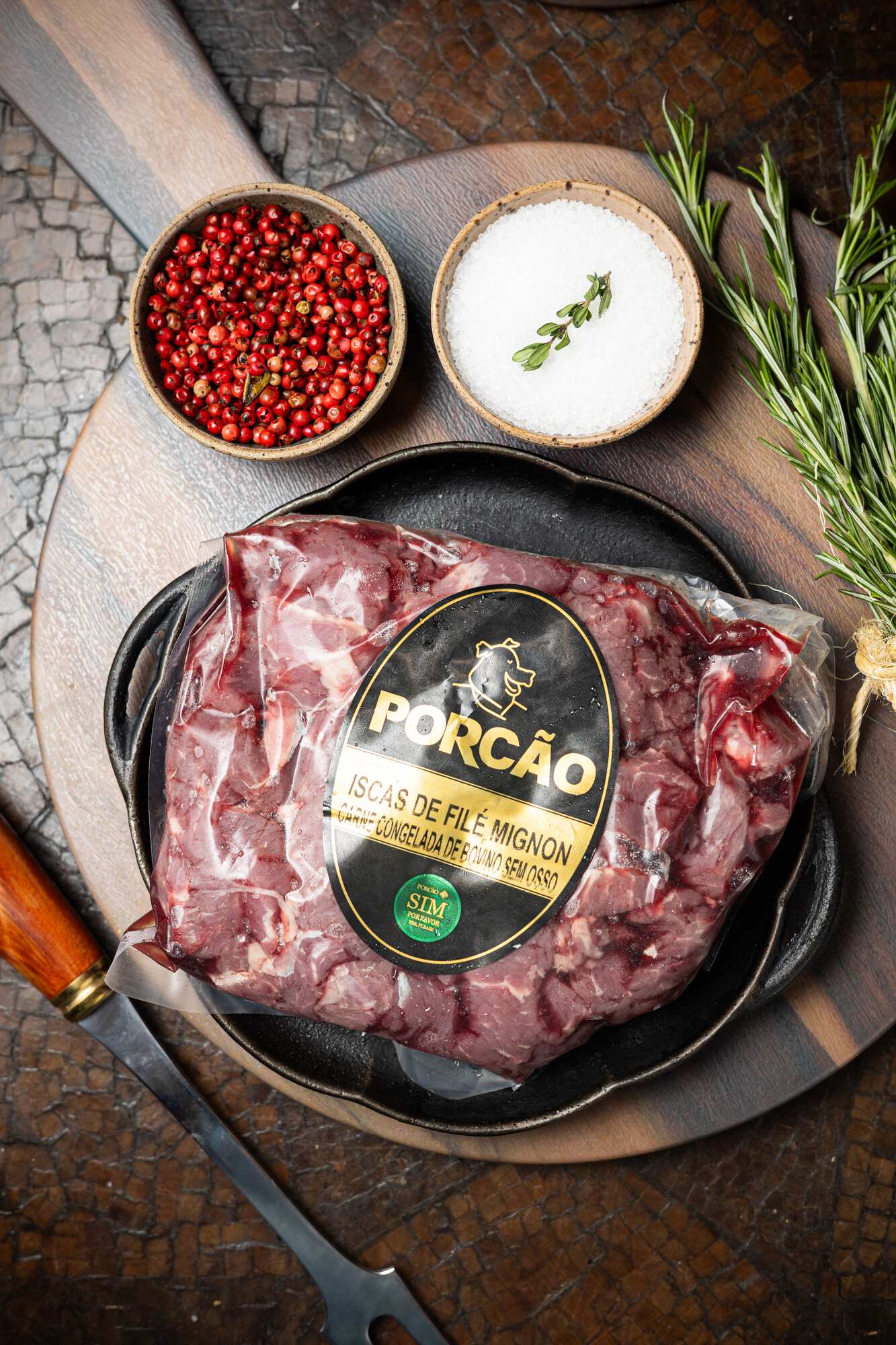 B2B - Iscas de Filé Mignon Angus Porcão 1 kg - Caixa com 15 - Imagem 2