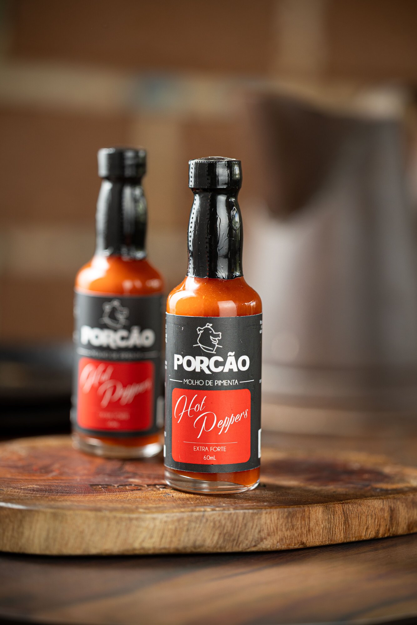 B2B - Molho de Pimenta Hot Peppers Porcão 60 ml - Caixa com 24