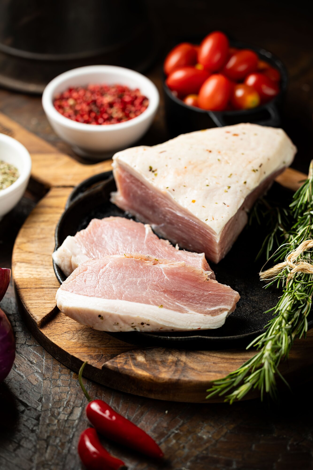 B2B - Picanha Suína Porcão (temperada) 1 kg - Caixa com 15 - Imagem 2
